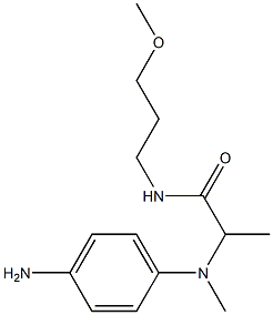 2-[(4-aminophenyl)(methyl)amino]-N-(3-methoxypropyl)propanamide Struktur