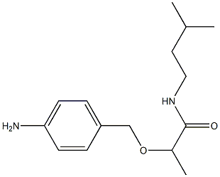 2-[(4-aminophenyl)methoxy]-N-(3-methylbutyl)propanamide Struktur