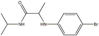 2-[(4-bromophenyl)amino]-N-(propan-2-yl)propanamide Struktur