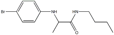 2-[(4-bromophenyl)amino]-N-butylpropanamide Struktur