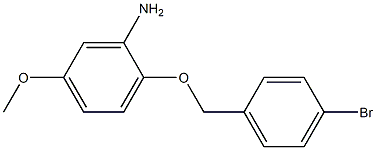 2-[(4-bromophenyl)methoxy]-5-methoxyaniline Struktur