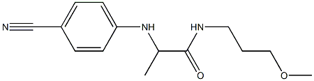 2-[(4-cyanophenyl)amino]-N-(3-methoxypropyl)propanamide Struktur