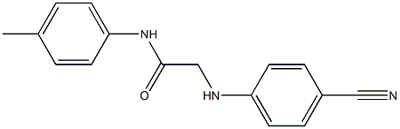 2-[(4-cyanophenyl)amino]-N-(4-methylphenyl)acetamide Struktur