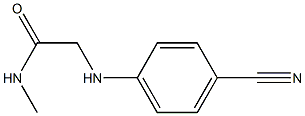 2-[(4-cyanophenyl)amino]-N-methylacetamide Struktur