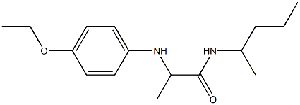 2-[(4-ethoxyphenyl)amino]-N-(pentan-2-yl)propanamide Struktur