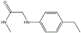 2-[(4-ethylphenyl)amino]-N-methylacetamide Struktur