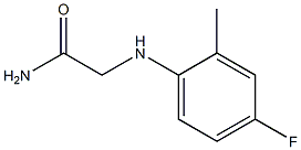 2-[(4-fluoro-2-methylphenyl)amino]acetamide Struktur