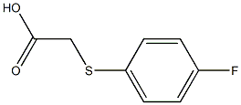 2-[(4-fluorophenyl)sulfanyl]acetic acid Struktur