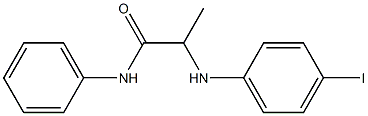 2-[(4-iodophenyl)amino]-N-phenylpropanamide Struktur