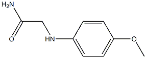 2-[(4-methoxyphenyl)amino]acetamide Struktur