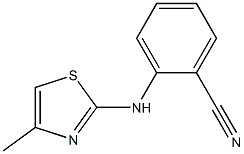 2-[(4-methyl-1,3-thiazol-2-yl)amino]benzonitrile Struktur