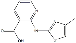 2-[(4-methyl-1,3-thiazol-2-yl)amino]pyridine-3-carboxylic acid Struktur