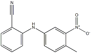 2-[(4-methyl-3-nitrophenyl)amino]benzonitrile Struktur