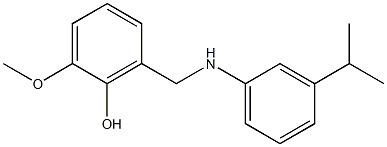 2-methoxy-6-({[3-(propan-2-yl)phenyl]amino}methyl)phenol Struktur