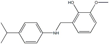 2-methoxy-6-({[4-(propan-2-yl)phenyl]amino}methyl)phenol Struktur