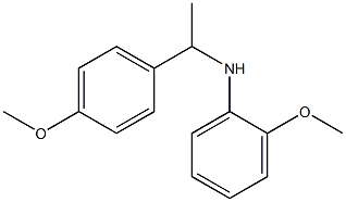 2-methoxy-N-[1-(4-methoxyphenyl)ethyl]aniline Struktur