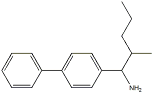 2-methyl-1-(4-phenylphenyl)pentan-1-amine Struktur