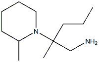 2-methyl-2-(2-methylpiperidin-1-yl)pentan-1-amine Struktur