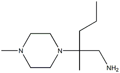 2-methyl-2-(4-methylpiperazin-1-yl)pentan-1-amine Struktur