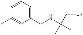 2-methyl-2-{[(3-methylphenyl)methyl]amino}propan-1-ol Struktur