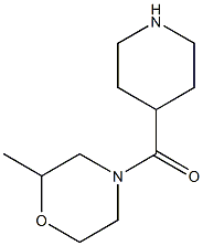 2-methyl-4-(piperidin-4-ylcarbonyl)morpholine Struktur