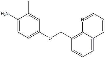 2-methyl-4-(quinolin-8-ylmethoxy)aniline Struktur