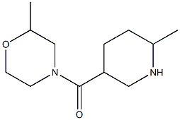 2-methyl-4-[(6-methylpiperidin-3-yl)carbonyl]morpholine Struktur