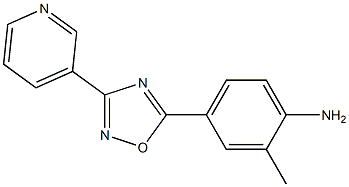 2-methyl-4-[3-(pyridin-3-yl)-1,2,4-oxadiazol-5-yl]aniline Struktur