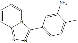 2-methyl-5-[1,2,4]triazolo[4,3-a]pyridin-3-ylaniline Struktur