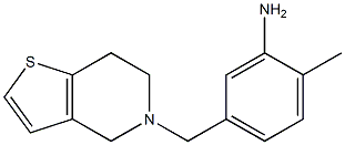 2-methyl-5-{4H,5H,6H,7H-thieno[3,2-c]pyridin-5-ylmethyl}aniline Struktur