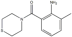 2-methyl-6-(thiomorpholin-4-ylcarbonyl)aniline Struktur