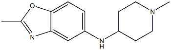 2-methyl-N-(1-methylpiperidin-4-yl)-1,3-benzoxazol-5-amine Struktur