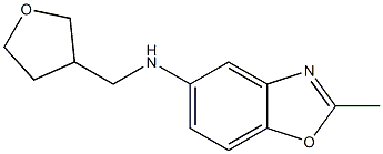 2-methyl-N-(oxolan-3-ylmethyl)-1,3-benzoxazol-5-amine Struktur