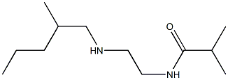 2-methyl-N-{2-[(2-methylpentyl)amino]ethyl}propanamide Struktur