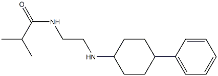 2-methyl-N-{2-[(4-phenylcyclohexyl)amino]ethyl}propanamide Struktur