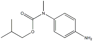 2-methylpropyl N-(4-aminophenyl)-N-methylcarbamate Struktur