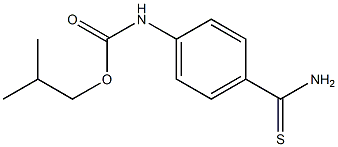 2-methylpropyl N-(4-carbamothioylphenyl)carbamate Struktur