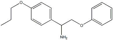 2-phenoxy-1-(4-propoxyphenyl)ethanamine Struktur