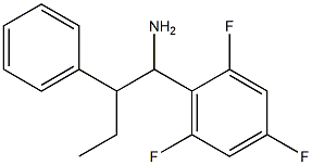 2-phenyl-1-(2,4,6-trifluorophenyl)butan-1-amine Struktur