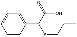 2-phenyl-2-(propylsulfanyl)acetic acid Struktur