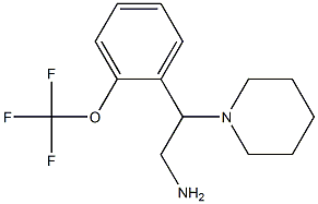 2-piperidin-1-yl-2-[2-(trifluoromethoxy)phenyl]ethanamine Struktur