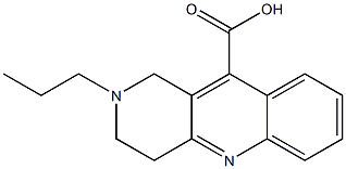 2-propyl-1,2,3,4-tetrahydrobenzo[b]-1,6-naphthyridine-10-carboxylic acid Struktur