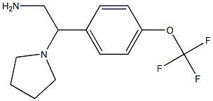 2-pyrrolidin-1-yl-2-[4-(trifluoromethoxy)phenyl]ethanamine Struktur