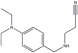 3-({[4-(diethylamino)phenyl]methyl}amino)propanenitrile Struktur