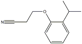 3-(2-isopropylphenoxy)propanenitrile Struktur