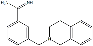 3-(3,4-dihydroisoquinolin-2(1H)-ylmethyl)benzenecarboximidamide Struktur