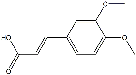 3-(3,4-dimethoxyphenyl)prop-2-enoic acid Struktur