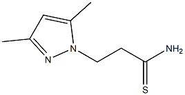 3-(3,5-dimethyl-1H-pyrazol-1-yl)propanethioamide Struktur