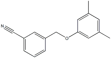 3-(3,5-dimethylphenoxymethyl)benzonitrile Struktur