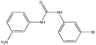 3-(3-aminophenyl)-1-(3-bromophenyl)urea Struktur